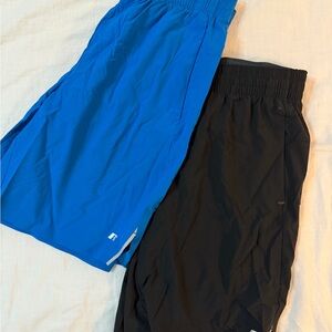 Russell Athletic two pairs Small Blue and Black Men's Athletic Shorts